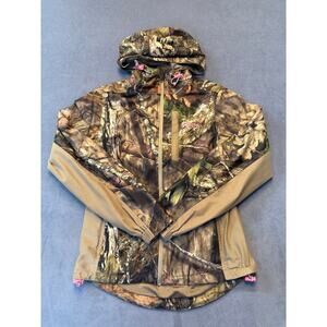 Rustic Ridge Mossy Oak Camo Hooded Jacket Pink Accessories Womans XS